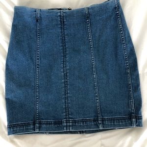 Free people jean skirt